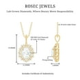 thumbnail image 5 of Rosec Jewels Lab Grown Diamond Cocktail Pendant with Chain (EF-VS Quality) - Ready to Gift, 14K Yellow Gold, 5 of 8