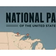 thumbnail image 2 of US National Parks Map 11x14 Print, 2 of 3