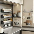 thumbnail image 4 of Hbdhejl Bathroom Shower Shelf Kitchen Rack Wall Mounted Punch Multifunctional Storage Rack For Jars, 4 of 4