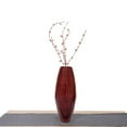 thumbnail image 4 of Bamboo Cylinder Floor Vase  - Handcrafted Tall Decorative Vase - Ideal for Dining Room, Living Room, 16.5 Inch, Red, 4 of 7