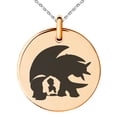 thumbnail image 2 of Tioneer Stainless Steel 3rd Gen Bagon Shelgon Salamence Pokémon Engraved Small Medallion Circle Charm Pendant Necklace, 2 of 4