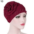 thumbnail image 2 of SPRING PARK Women Turban Flower Head Wrap Beanie Scarf Cap Hair Chemo Cap Loss Hat for Men and Women, 2 of 2