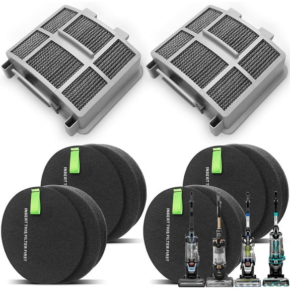 39883 3418 3402 3774F Filter for Bissell SurfaceSense 3418 3415 Pet Hair Eraser 39883 3774F 3774 3774G 3775 MultiClean 3402 3409 PowerLifte 3404 Vacuum Cleaners, 1635630&1635629
