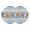 Blue Wood, variant on Blue Coastal Round 15 Inch Placemats Set of 6, Orange Starfish Coral Beach Nautical Vintage HeatResistant Non Slip Place Mats for Dining Table, Wipeable Braided Kitchen Table Mats for Housewarming