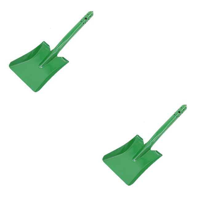 Injueey Pala de jardín con mango largo, pala para suelo, accesorios para el hogar, paleta de jardín, excavadoras multiusos, palas de mano, 40cm/cuadrado 2piezas