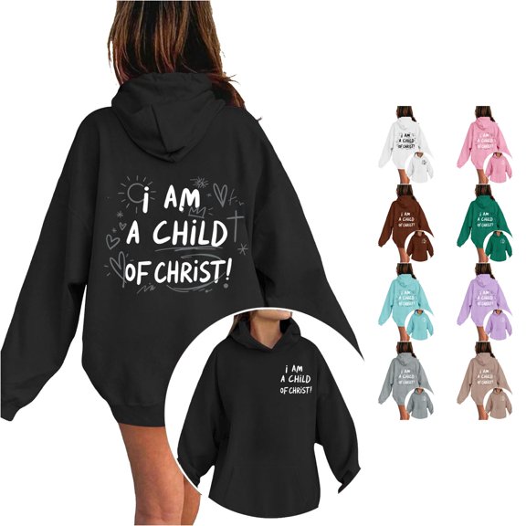 WERYOUNG Girls Hoodies Fashion Letter Print Long Sleeve Hooded Sweatshirts With Pocket For Kids Cozy Graphic Pullover Hoodie Versatile Tops 2-3 Years