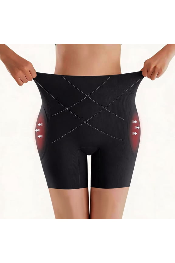 Shapewear Shorts for Women Tummy Control, Seamless Body Shaper High Waisted Girdle Butt Lifter Shorts