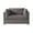 Gray, variant on Roundhill Furniture Enda Oversized Living Room Pillow Back Cuddler Arm Chair, Image Navy