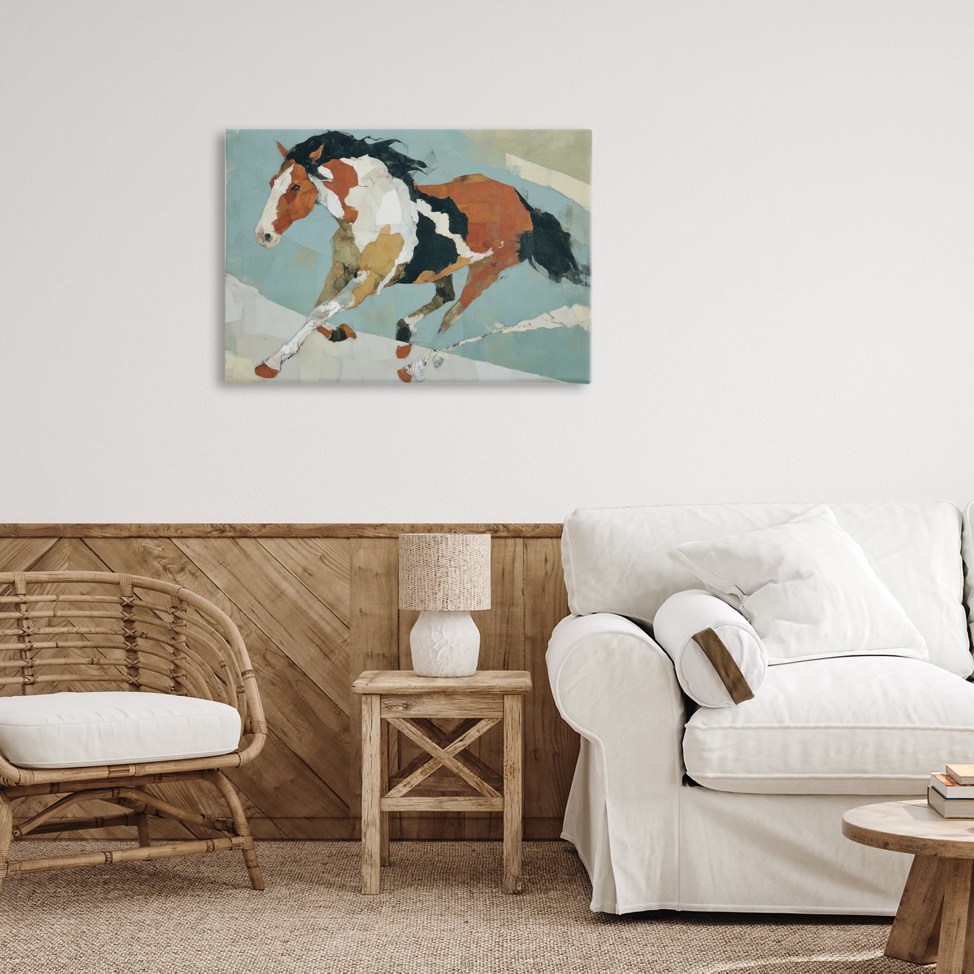 Stupell Industries Paint Horse in Motion Canvas Wall Art, design by Chromatic Storm Studio