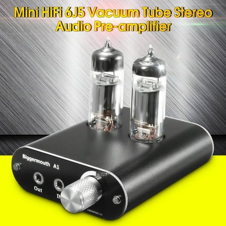 Mini 6J5 Stereo AMP Class A Vacuum Tube Buffer Headphone Amplifier Stereo HiFi Earphone (Best Value Tube Amp Stereo)