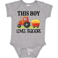thumbnail image 3 of Inktastic Farming Cute Boy Loves Tractors Boys Baby Bodysuit, 3 of 5
