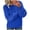 Blue plus size fall sweater a1, variant on thefmos Women Plus Size Fall Winter Long Sleeve Knitted Pullover Tops Solid Basic Sweater Casual Loose Cute Blouses Trendy Fashion Clothes, Light Blue 4XL