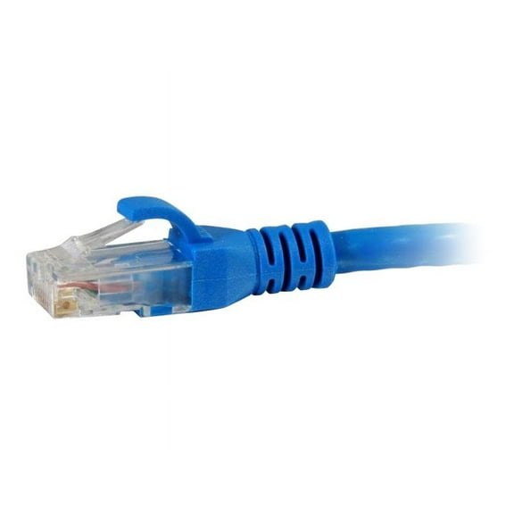 C2G 7ft Cat6 Snagless Unshielded (UTP) Ethernet Cable - Cat6 Network Patch Cable - PoE - TAA Compliant - Blue - Patch cable - TAA Compliant - RJ-45 (M) to RJ-45 (M) - 2.1 m - UTP - CAT 6 - molded, snagless, stranded - blue