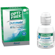 Opti-Free Puremoist Multi-Purpose Disinfecting Solution with Lens Case, (Packaging may vary), 2 Fl Oz (Pack of 1)