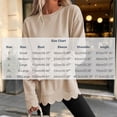 thumbnail image 4 of Womens Oversized Crewneck Sweatshirts Scalloped Casual Pullover Tops, 4 of 9