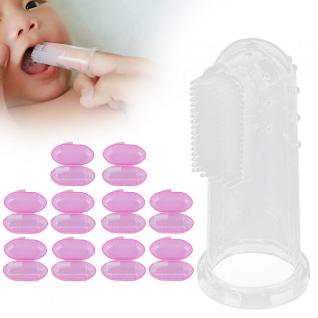 Dedo 10 Uds Cepillo De Dientes Para Dedo De Bebé Cepillos De Dientes Suaves De Silicona Para Recién Nacido