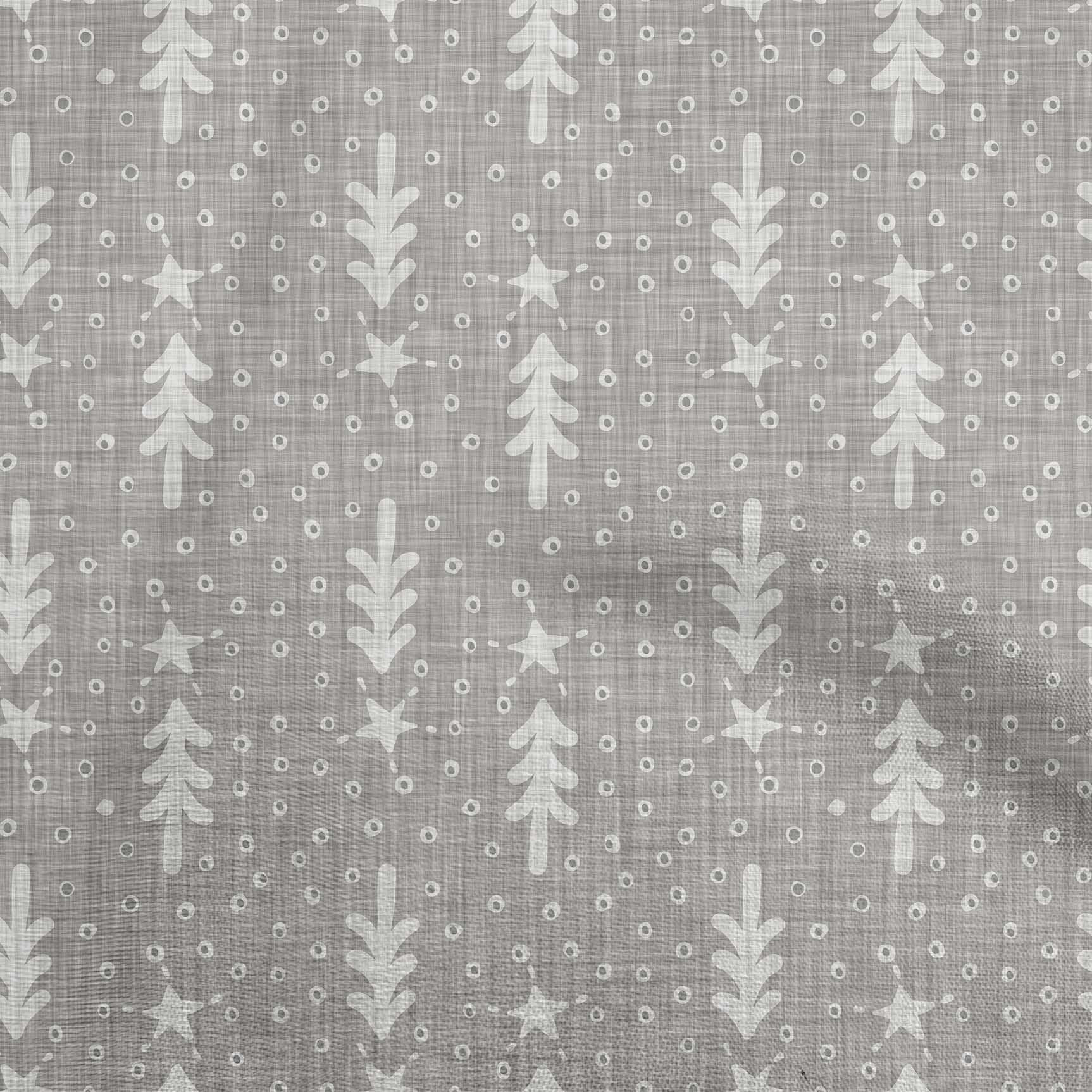 oneOone Velvet Dusty Gray Fabric Merry Christmas Quilting Supplies Print Sewing Fabric By The Yard 58 Inch Wide