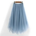 thumbnail image 2 of Women's Long Irregular A Line Skirt Flowy Boho Maxi Skirt with High Waist Comfortable Stretchy Fabric, 2 of 2