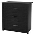 thumbnail image 2 of 3-Drawer Dresser in Black Ebony Ash Finish, 2 of 5
