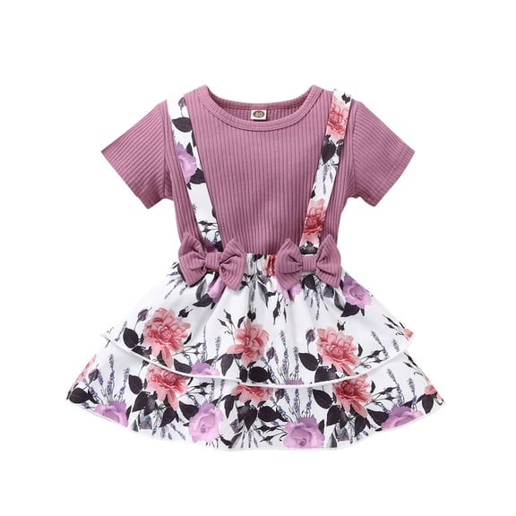 Mercatoo Birthday Girl Outfit Baby Girl Clothes Outfits Cotton Solid Color Tops Casual 2PC Set Sweatshirt Kid