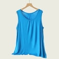 thumbnail image 4 of Admvng Womens Casual Comfortable Solid Sleeveless Round Neck Flowy Tank Top, 4 of 9