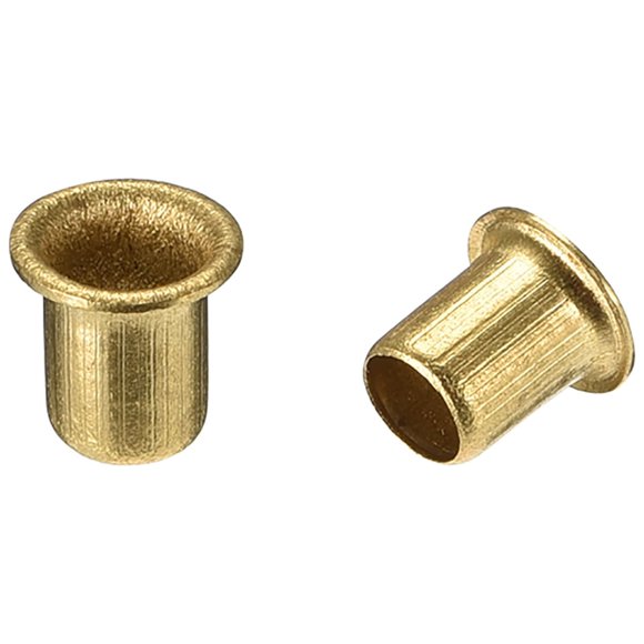 Uxcell 0.2'' x 0.24'' Remaches huecos Grommets de doble cara para placa de circuito PCB de cobre 100pcs
