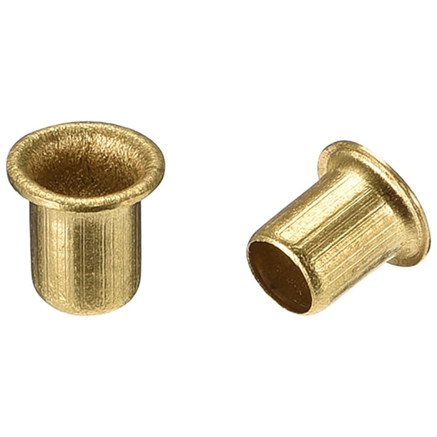 Uxcell 0.2'' x 0.24'' Remaches huecos Grommets de doble cara para placa de circuito PCB de cobre 100pcs