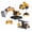 Combination 3, variant on Complete 3-In-1 Remote Control Construction Fleet Toy Set – Rechargeable Excavator, Crane And Dump Truck With Realistic Movement & Play Experience
