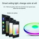 thumbnail image 5 of Rgb Led Luz De Techo Control Remoto Música Bluetooth Luz De Techo Regulable Ronda Led Luz De Techo Para Baño Dormitorio Oficina Comedor Kearding HA035515-00, 5 of 6