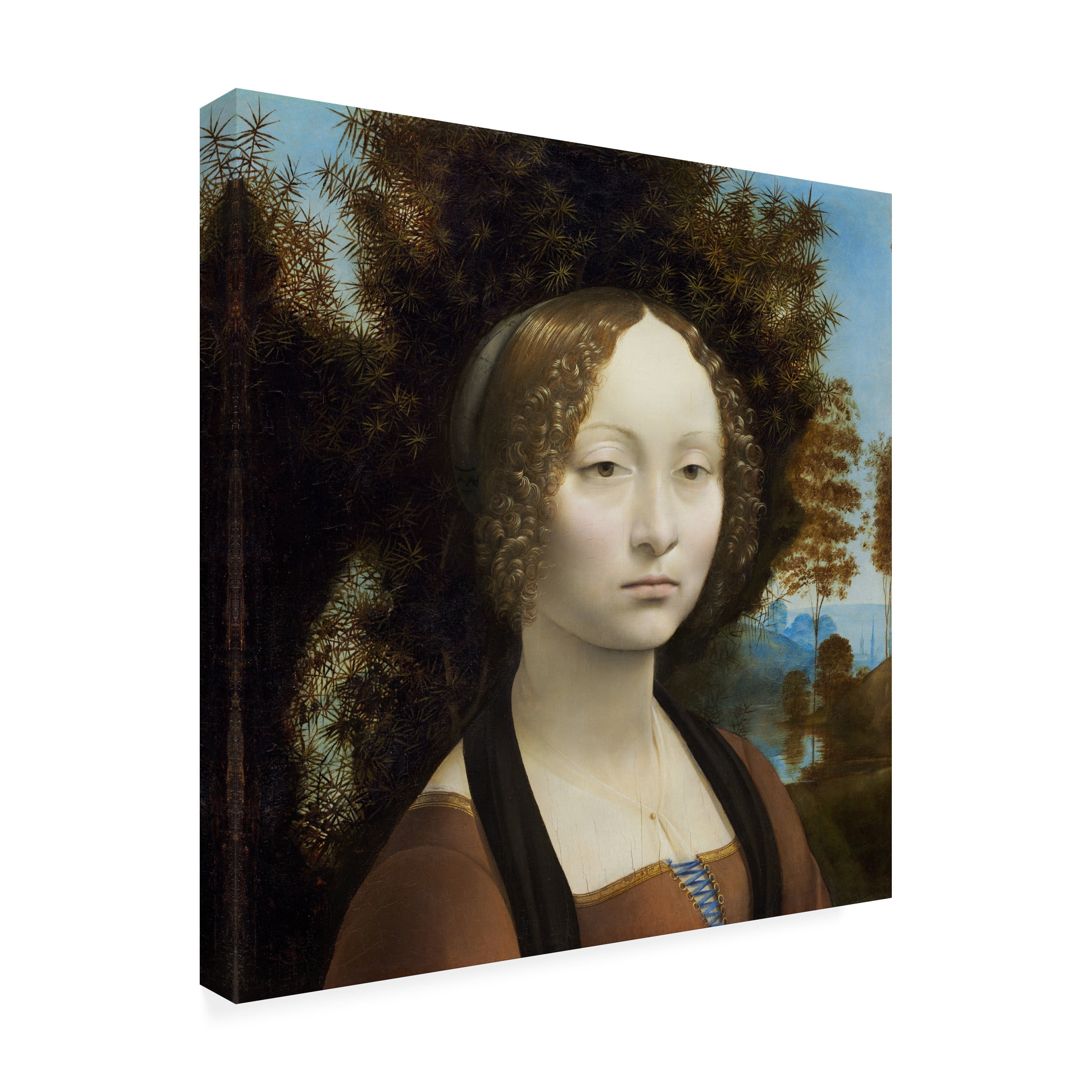 Da Vinci 'Ginevra De Benci' Canvas Art