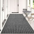 thumbnail image 4 of Semfri Runner Carpet Runner Rugs 3 x 6 ft Indoor Outdoor Rugs Area Rugs for Kitchen Bathroom Balcony Garage Entryway Stair Aisle Hallway Gray, 4 of 7