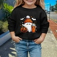thumbnail image 2 of Weebloom Halloween Sweatshirts For Teen Girls Boys Children Cute Hallowmas Printed Crew Neck Hoodless Long Sleeve Stylish Sweatshirt 3-4 Years, 2 of 4