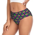 thumbnail image 2 of Balery Mardi Gras Carnival3 Ropa Interior de Algodón para Mujer con Dibujo – Braguitas Cómodas y Elásticas, Estilo Clásico-Medium, 2 of 6