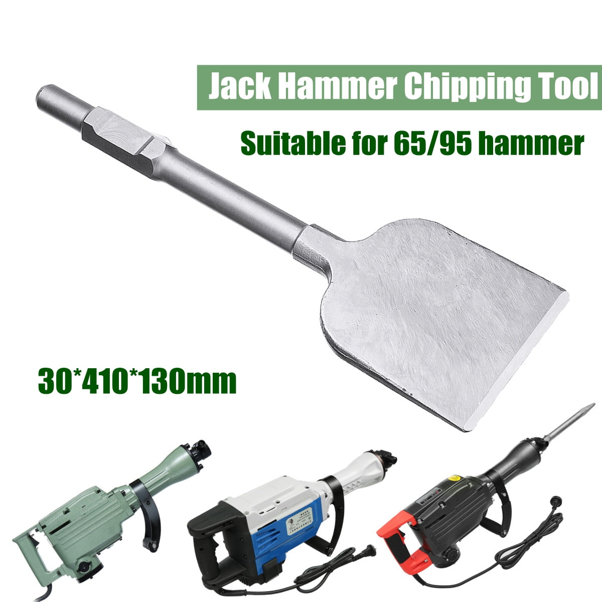 65A Jackhammer Breaker Chisel Tile Chipper Extra Wide Jack Hammer