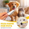 thumbnail image 2 of Multifunctional Pet Comb,2 Pack Pet Hair Comb Tear Stain Removal,Eye Comb for Dogs and Cats,2 in 1 Massage Dual-Sided Comb for Knots Crust Floating Hair Tangle Fleas (White), 2 of 8