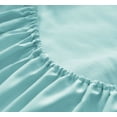 thumbnail image 3 of Comfylife Luxury 1800 Series Bamboo Derived Rayon Bed Sheet Set -Deep Pockets, Moisture Wicking, No Fading, Softer Than Cotton- 4 Pieces -Queen Size, Aqua, 3 of 6
