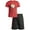 The flash, variant on DC Comics Justice League Superman Big Boys T-Shirt and Mesh Shorts Outfit Set Toddler to Big Kid