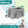 thumbnail image 2 of Top Tasta Transportín para perros y gatos, transportador para mascotas para gatos pequeños, medianos y grandes, transportador para perros con lados suaves, transportador para perros pequeños, portátil, 2 of 5