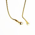 thumbnail image 4 of Tendencias de moda Cadena torcida de acero inoxidable, collar chapado en oro, cadena de clavícula de acero de titanio, 4 of 5