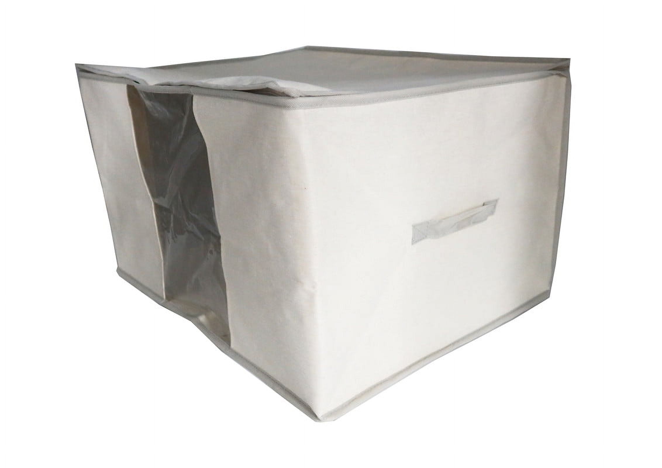 Mainstays Canvas and Clear Closet Storage Organizer Bag