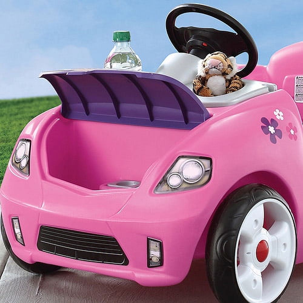 Step2 Whisper Ride II Pink Kids Push Car and Ride on Toy for Toddlers - image 4 of 8