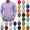 Light Purple, variant on OIOLOYJM Mens Long Sleeve T Shirts Cotton Casual Basic Crew Neck Stretch Workout Running T-Shirt Soft Breathable Athletic Work Office Pullover Black XL