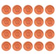 thumbnail image 1 of Etiquetas de Cuero Microfibra Unique Bargains 45uds 25mm Diámetro Naranja, 1 of 6