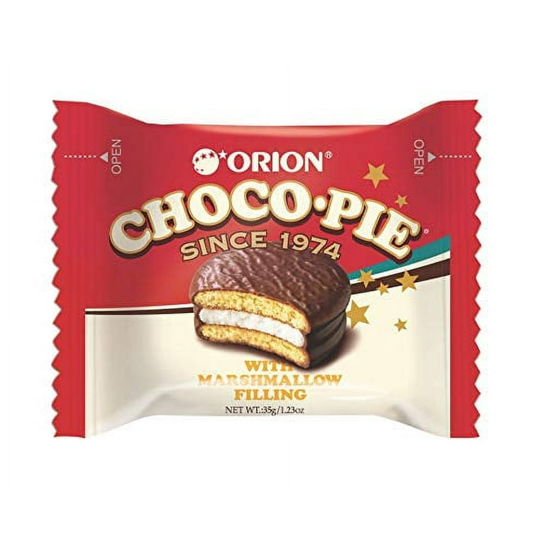 ダーツ chocopie Lotte Choco Pie, Chocolate Covered Marshmallow Cake, Box of 12