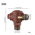 thumbnail image 4 of MYG 3 Port Iron Male Thread Check Valve Connector Tool For Air Compressor Air Pump, 4 of 10