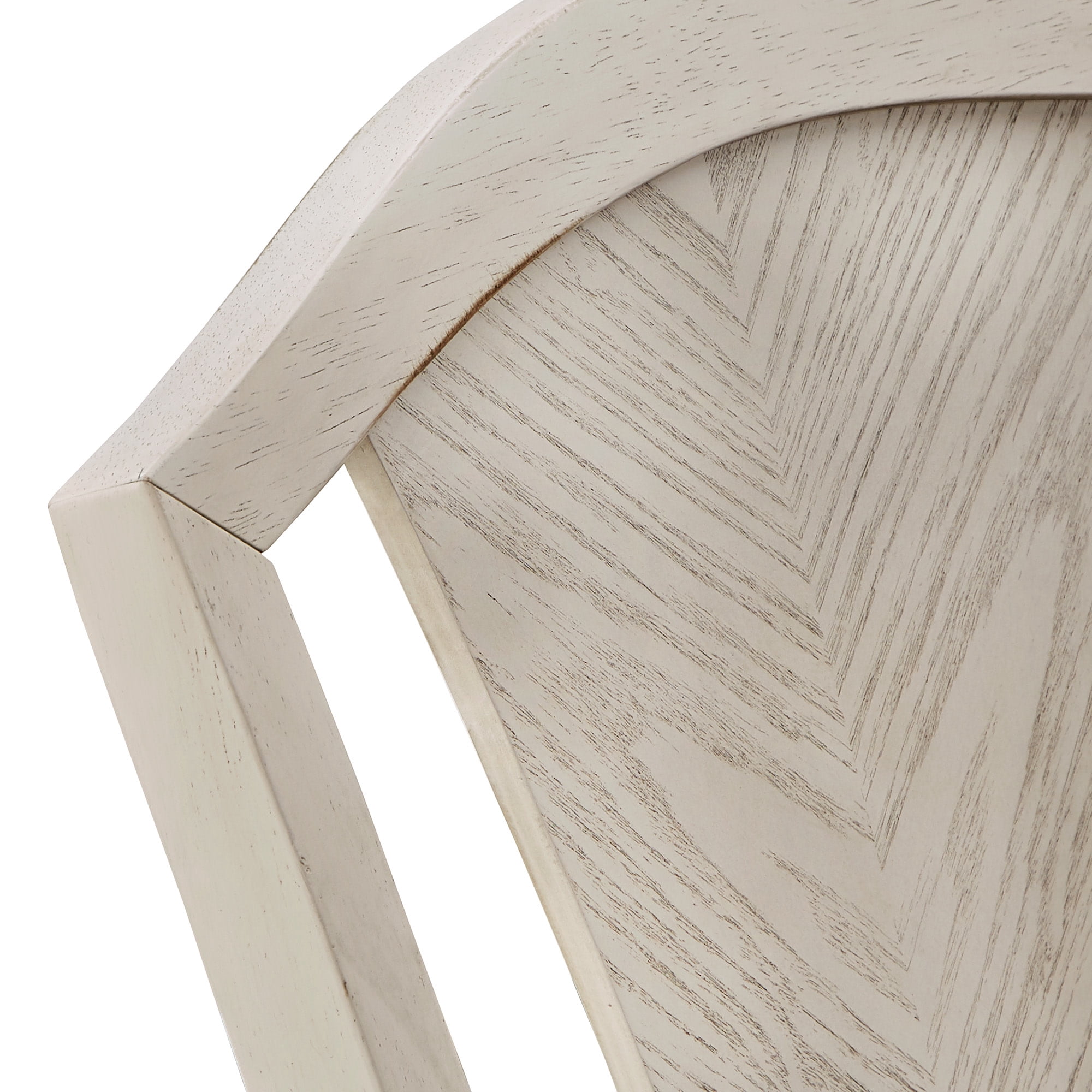 Weston Home Gueret Slat Back Solid Wood Dining Chairs, Set of 2, Dark Brown/Antique White