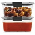 thumbnail image 3 of Brilliance BPA-Free Food Storage Containers, Medium Deep, 4.7 Cup, 2-Pack, Airtight & Leak-Proof, Microwave & Dishwasher Safe, 3 of 3
