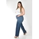 thumbnail image 2 of Jeans Wide Leg con aplicaciones brillantes Roman Fashion /Tallas Extras, 0203 (Azul medio) azul 44, 2 of 9