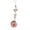 peach, variant on Beautiful Beaded Phone Charm Fruit Chain Keychain Fashion Accessory Bag Pendant Keyring for Phones and Backpacks