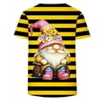 thumbnail image 2 of TaTaai Women Plus Size Available Bee Festival Print T Shirts Loose Casual Round Neck Short Sleeve Random Print Soft Stretchy Tops for Daily Party Holiday Outfits Gift, 2 of 5